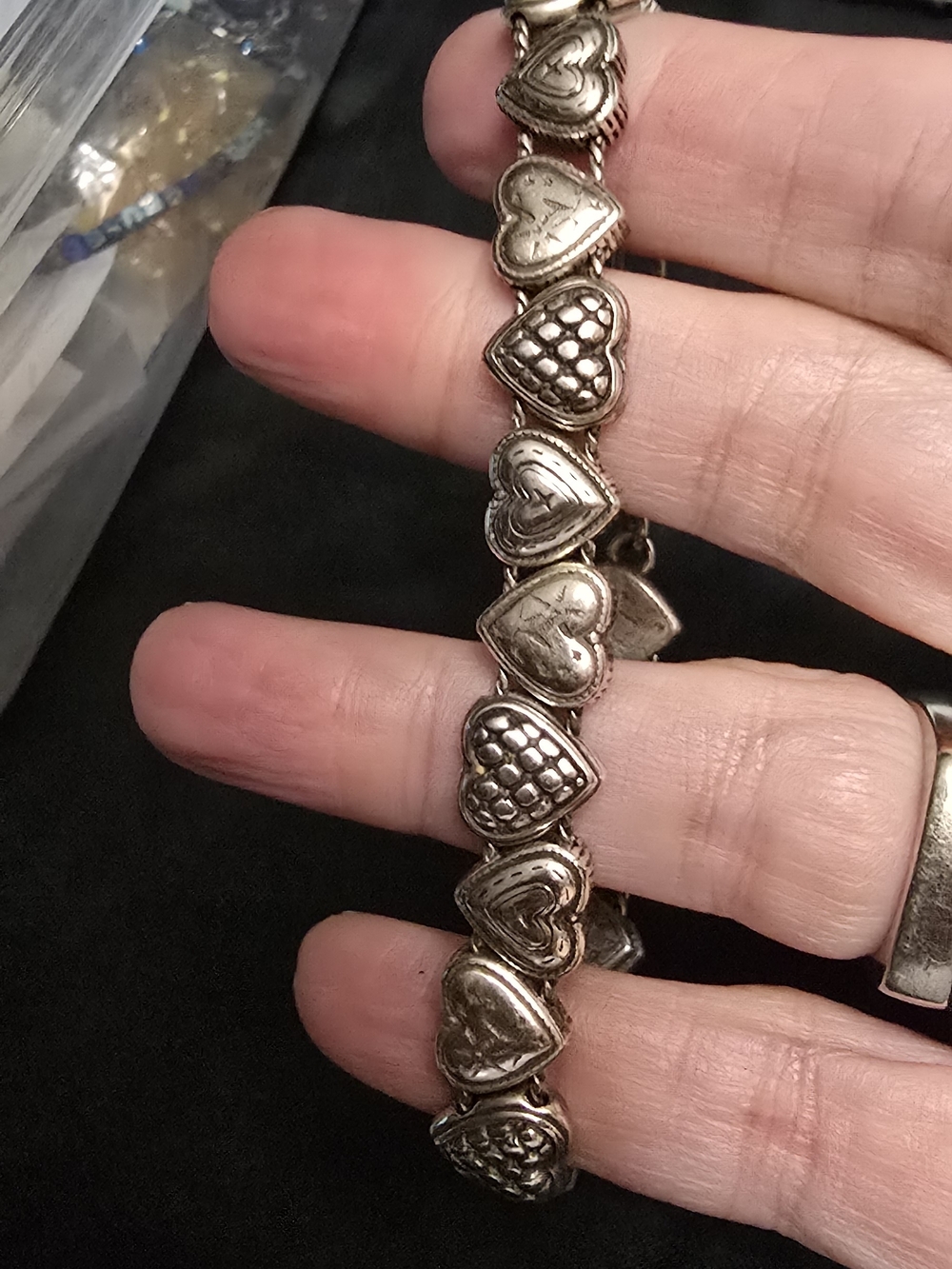Vintage Brighton Enchanted Hearts Slide Bracelet
